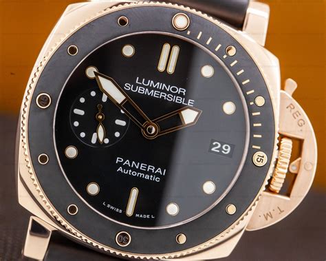 panerai submersible carbon|panerai submersible 42mm rose gold.